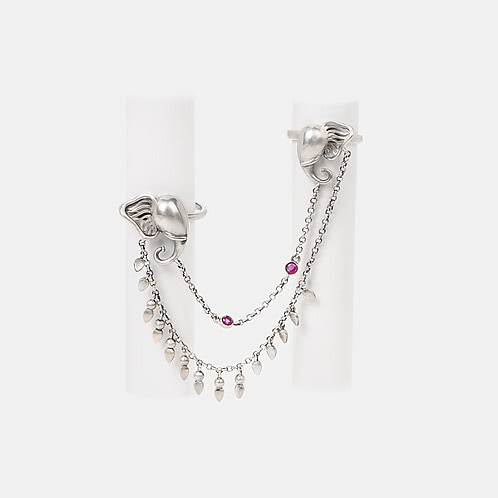 The Nurturer Elephant Ring Crafted in 925 Silver