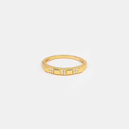 Leap Of Faith Ring In Gold-Plated 925 Silver