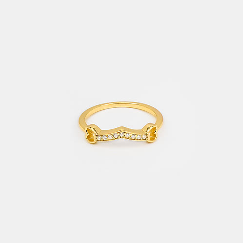 Ray Of Sunshine Ring In Gold-Plated 925 Silver