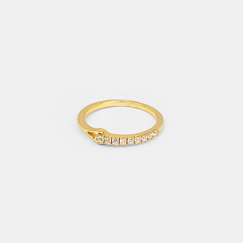  Shooting Star Ring In Gold-Plated 925 Silver 