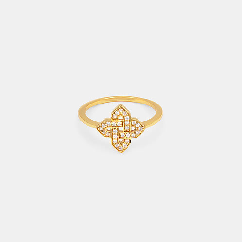 Flora Ring In Gold-Plated 925 Silver