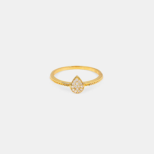 Shimmer Ring In Gold-Plated 925 Silver