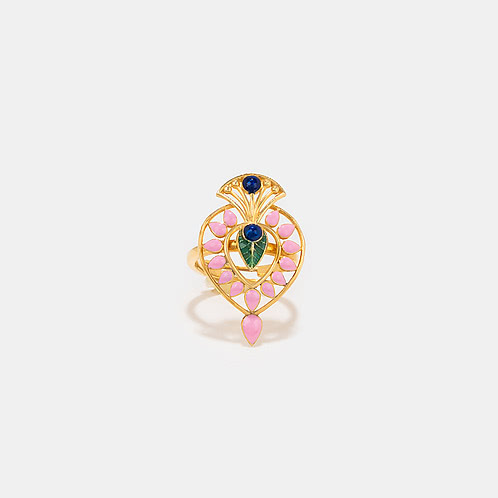 Mukuta Dyuti Ring in Gold Plated 925 Silver