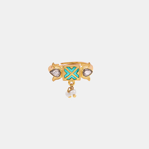 The Roka Radiant Ring In Gold Plated 925 Silver
