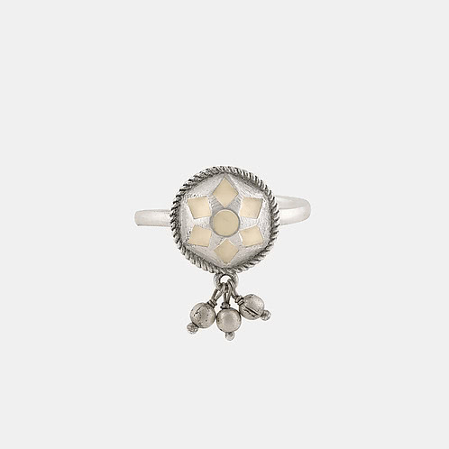 Ranga Ring in Oxidised 925 Silver