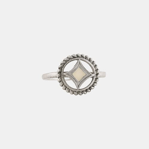 Kupa Ring in Oxidised 925 Silver