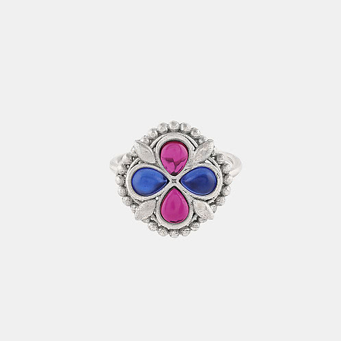 Feeling Chellame Oxidised Ring in 925 Silver