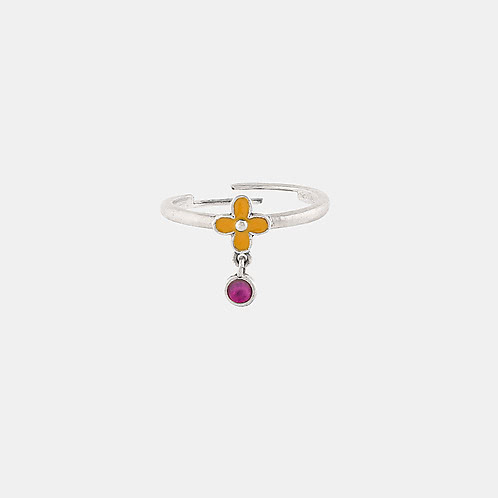 Bahaara Ring in Oxidised 925 Silver