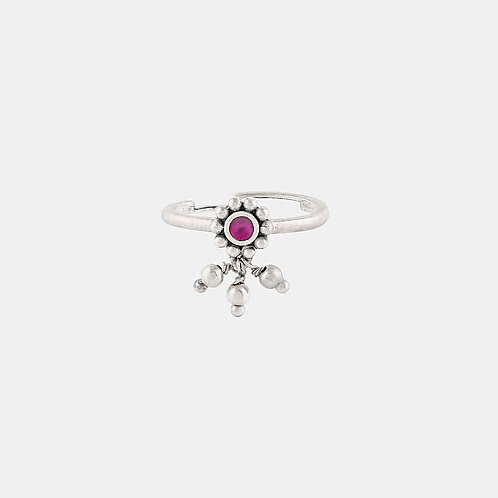 Geetika Ring in Oxidised 925 Silver