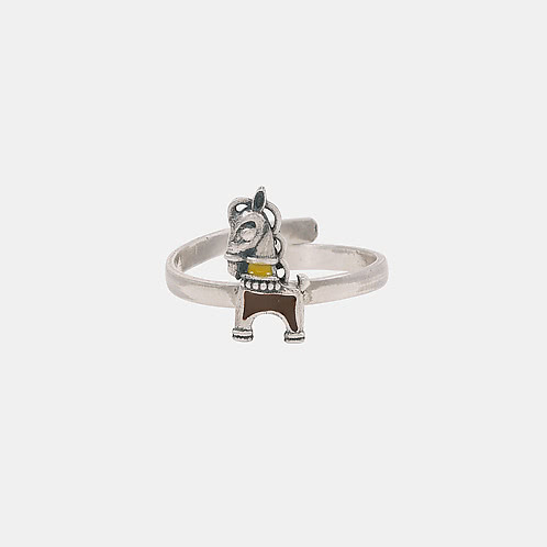 Turongo Ring in Oxidised 925 Silver