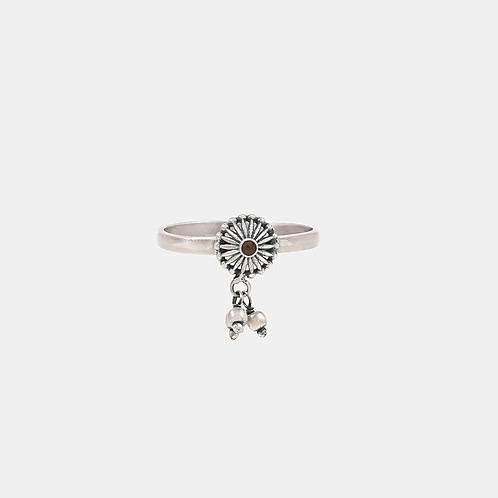 Konika Ring in Oxidised 925 Silver