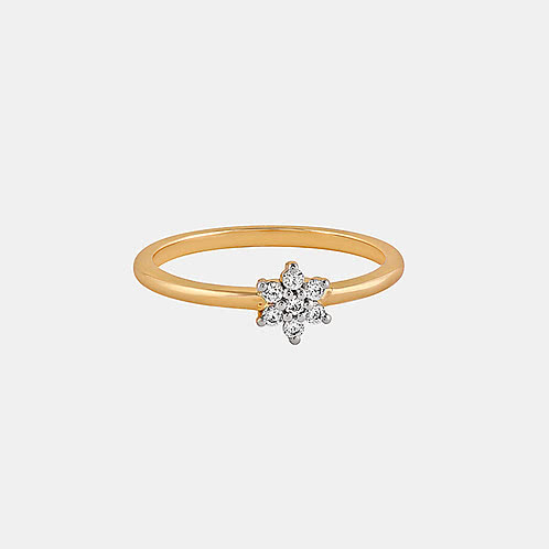 Messy Bun Ring in Gold Plated 925 Silver