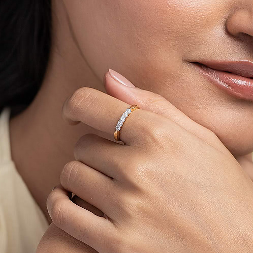 Golden Hour Ring in Gold Plated 925 Silver