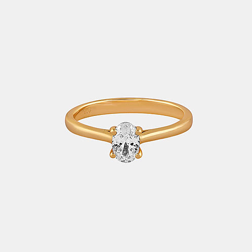 Rooftop Hangout Ring in Gold Plated 925 Silver
