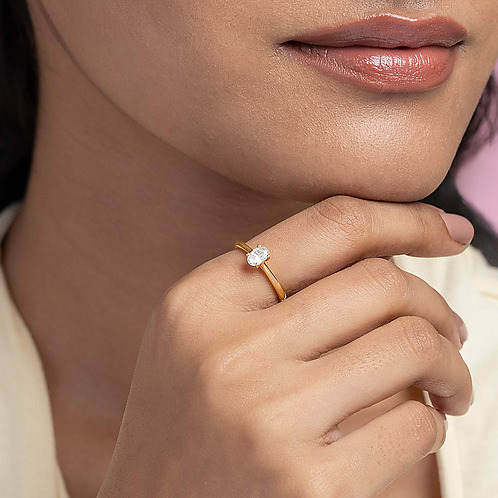 Rooftop Hangout Ring in Gold Plated 925 Silver