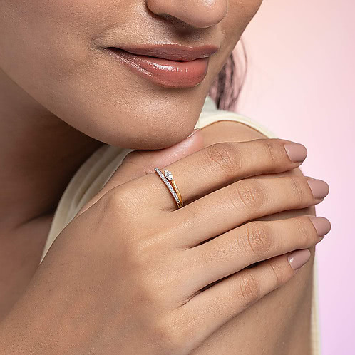 Pottery Class Ring in Gold Plated 925 Silver