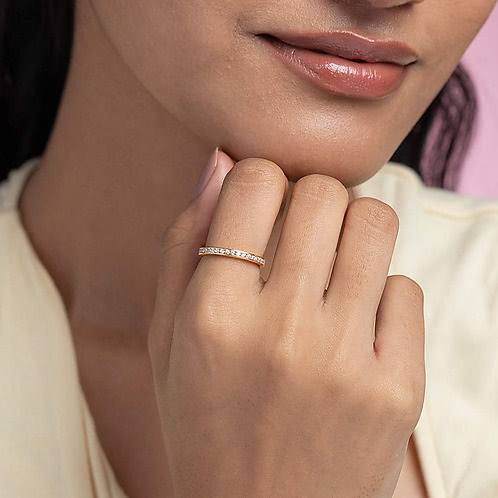 Outfit Twirl Ring in Gold Plated 925 Silver