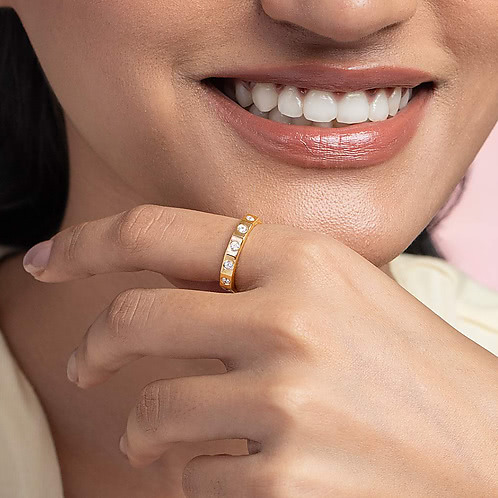 Road Trip Ring in Gold Plated 925 Silver