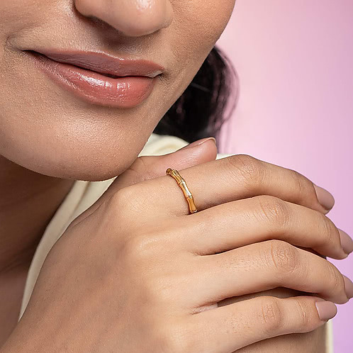 Deep Talks Ring in Gold Plated 925 Silver