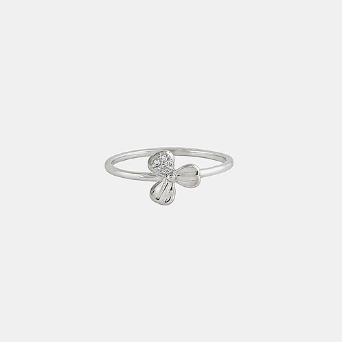 Lucky Leaf Ring in 925 Silver