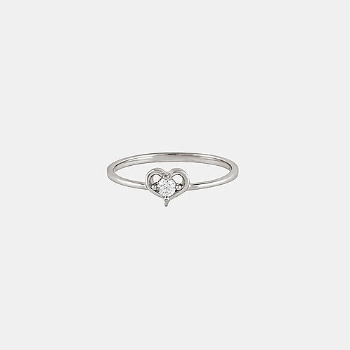 Heart Wink Ring in 925 Silver