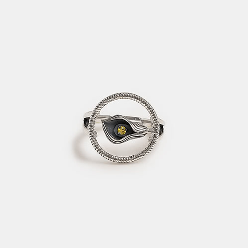 Lily of Happiness Ring in 925 Silver