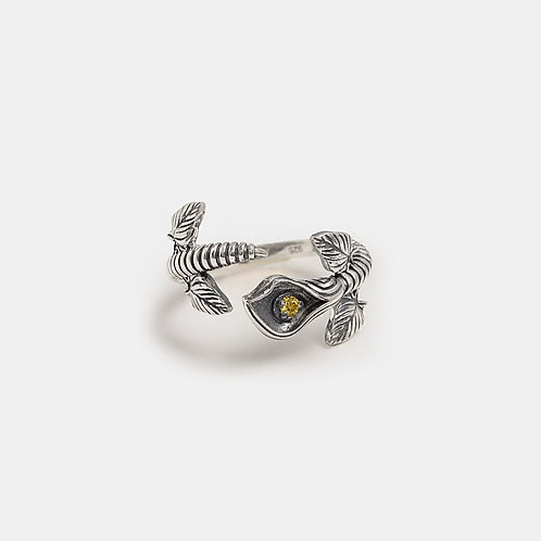 Lily of Whimsy Ring in 925 Silver