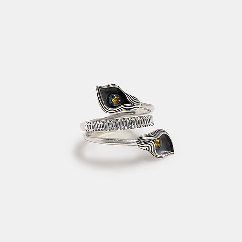 Lily of Radiance Ring in 925 Silver