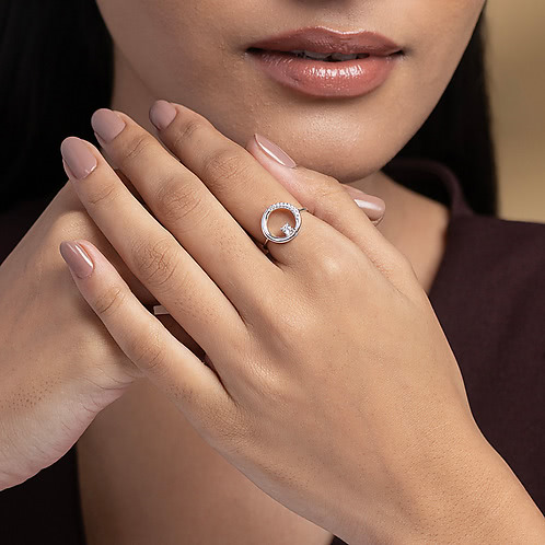 Astral Orbit Ring in 925 Silver