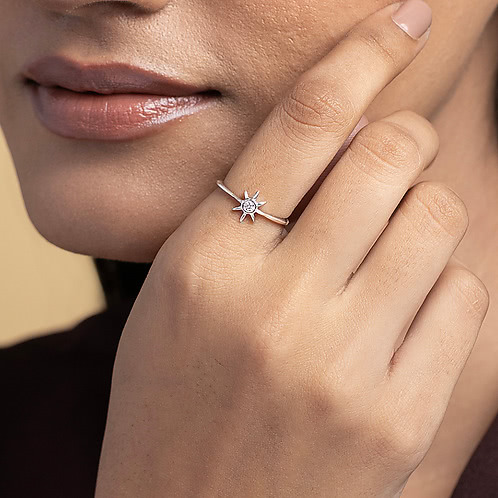 Starlight Horizon Ring in 925 Silver