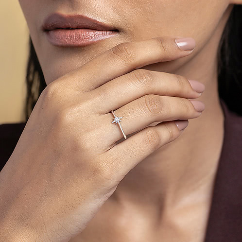 Polaris Cross Ring in 925 Silver