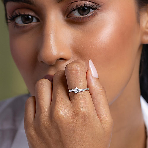 Astral Split Ring in 925 Silver