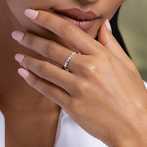 Hexa-Glow Ring in 925 Silver