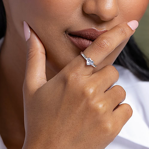Open Cluster Ring in 925 Silver