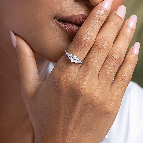 Celestial Bloom Ring in 925 Silver