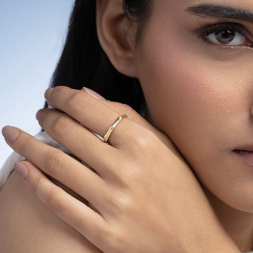 One Step Ahead Ring in 925 Silver
