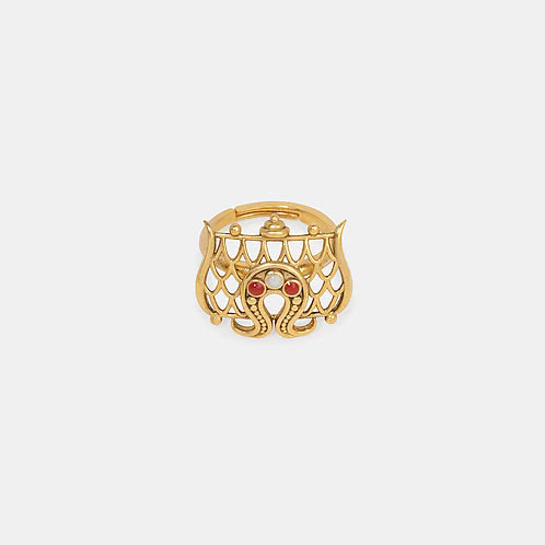 Sreekovil Ring in Gold Plated 925 Silver