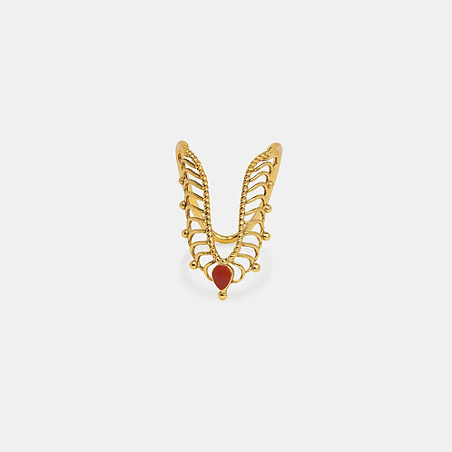 Sobanam Ring in Gold Plated 925 Silver