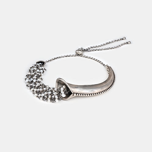 Buy Oxidised Rise Above Abuse Bracelet In 925 Silver from Shaya by ...