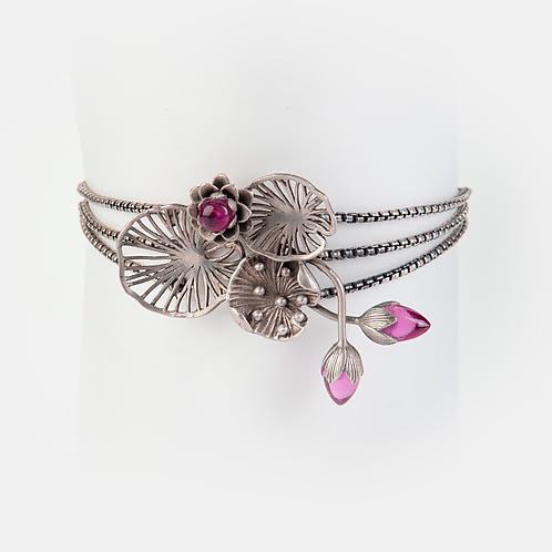 Oxidised Rise Above Judgements Bracelet