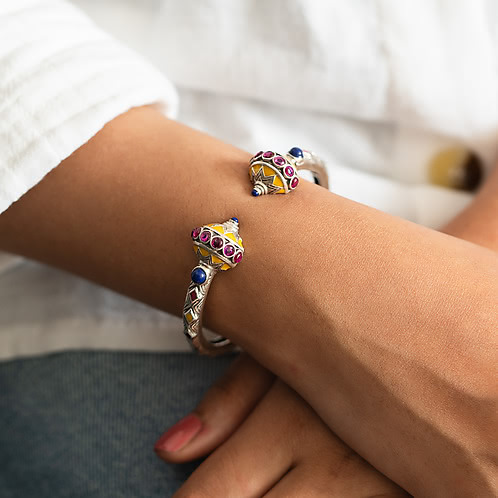 Moti Tanko Inspired Bracelet in Oxidised 925 Silver