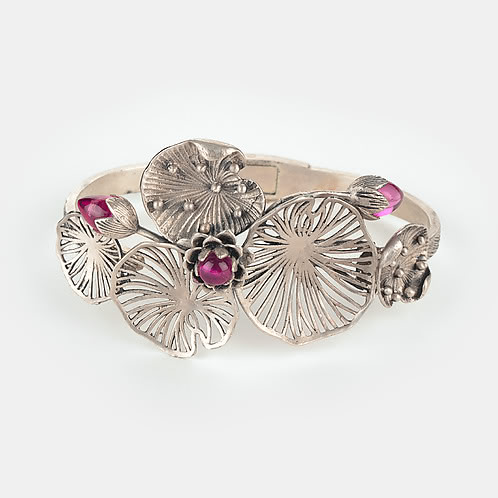 Oxidised Rise Above Abuse Bracelet in 925 Silver