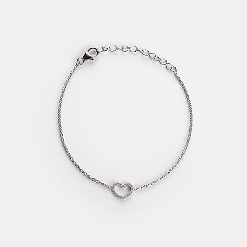 A Piece of Me Heart Bracelet in 925 Silver