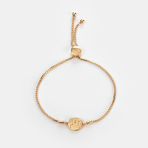 Absolutely Pawsome Bracelet in Gold Plated 925 Silver