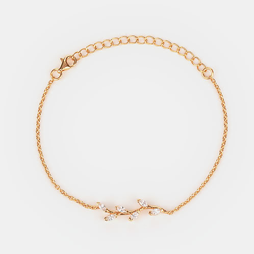 Trailing Vines Bracelet in Gold Plated 925 Silver