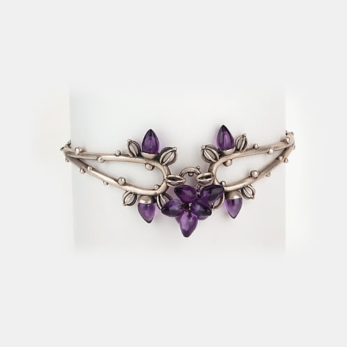 Oxidised Rebutia Bloom Bracelet in 925 Silver