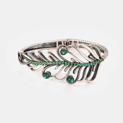 Unravel Oxidized Bracelet in 925 Silver