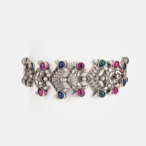 Feeling Hmeltha Oxidised Bracelet in 925 Silver