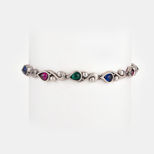 Feeling Suhino Oxidised Chain Bracelet in 925 Silver