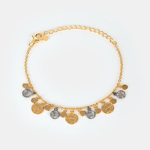 Sparkle in the Air Confetti Bracelet in Dual Plated 925 Silver